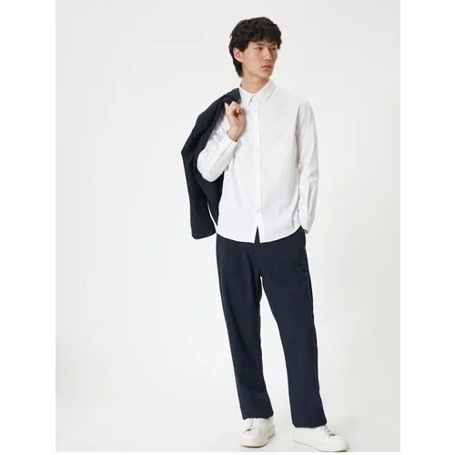 Koton Basic Shirt Long Sleeve Buttoned Classic Collar