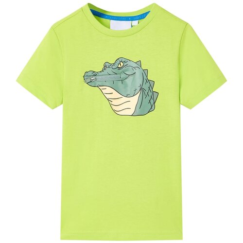 VidaXL Dječja majica boja limete 128 Slike