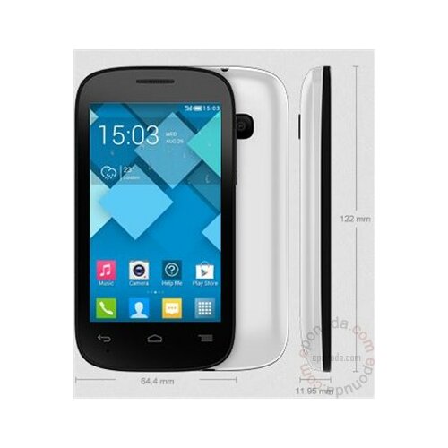 Alcatel One Touch Pop C2 4032D Pure White mobilni telefon Slike