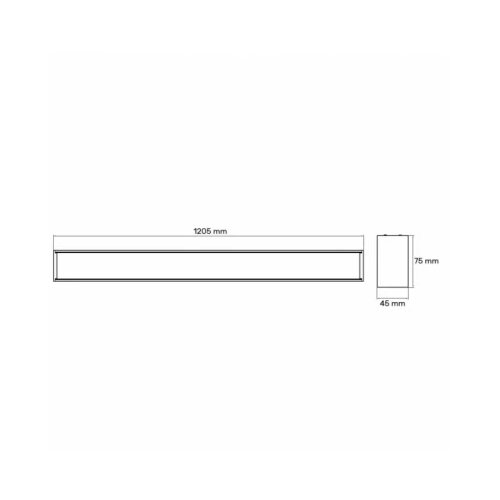 Dawn led svetiljka LT-T-020 33/40/42/45W cct crna 1,2 met Cene