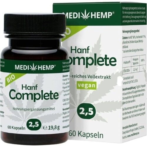 MEDIHEMP Organic Hemp Complete 2,5% - kapsule - 60 kaps. Cijene