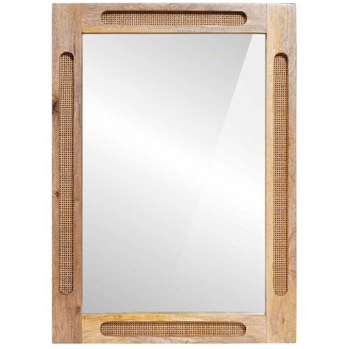  Zrcalo za kupaonicu Smeđa 50 x 2,5 x 70 cm Čvrsto drvo manga Slike