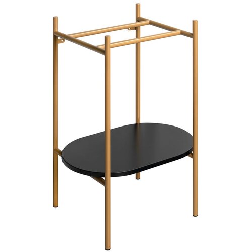 Sapho Črno/v zlati barvi kovinsko stojalo za pod umivalnik 55x79,5 cm Puno – Cene