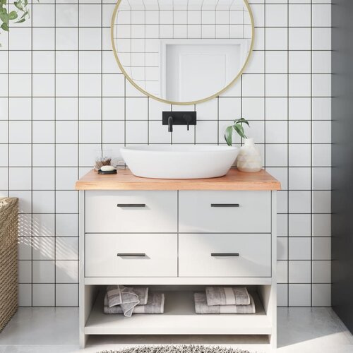  Kopalni&amp;scaron;ki pult svetlo rjav 100x40x4 cm obdelan trden les Slike
