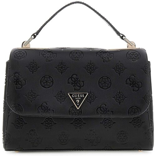 Guess Ročne torbice Tisha Top Handle Flap Črna Slike