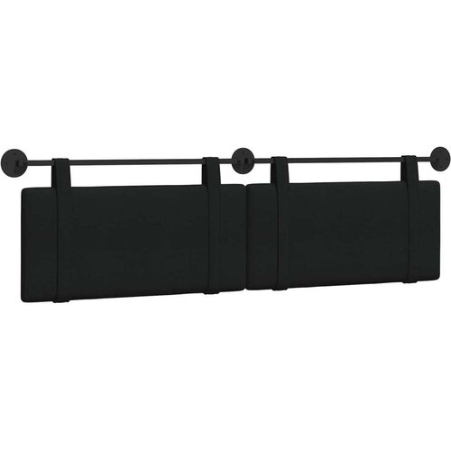  Držeće uzglavlje Zidne Jednobojno Crna 190 x 55 x 5 cm tkanina - Crna 180 cm bez LED svjetla Slike