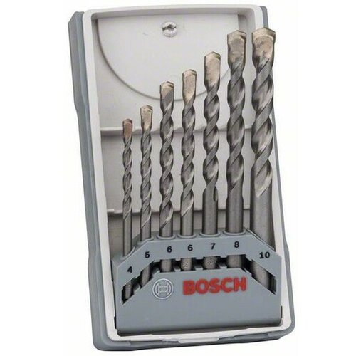 Bosch 7-delni set burgija za beton CYL-3 2607017082, 4; 5; 6; 6; 7; 8; 10 mm Slike
