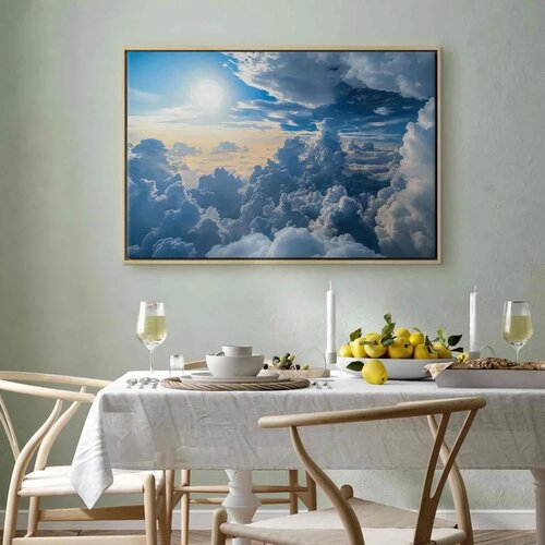  Slika - Symphony of Light: Sun and Clouds Collaborating on a Beautiful Sky 90x60 Cijene
