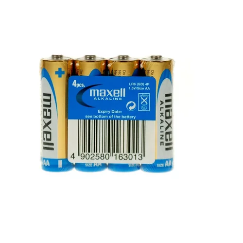 Maxell alkalne baterije - alkaline battery LR06/AA 1,5V, 4 kom