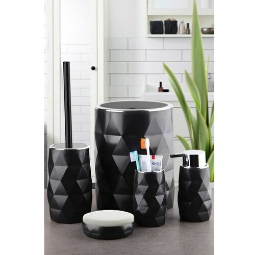 Lessentiel Maison komplet za kupatilo 5 komada kar - crna Slike