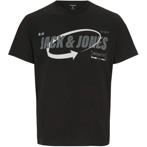 Jack & Jones Majica 'BLACK' siva / crna