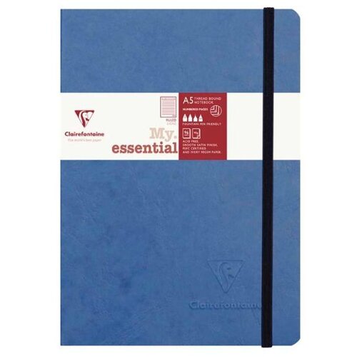  Notes A5, Age Bag My Essential, s gumicom, diktando crte, plavi Cijene