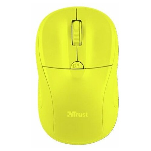 Trust Primo (22742) bežični optički miš 1600dpi neon žuti bežični miš Slike