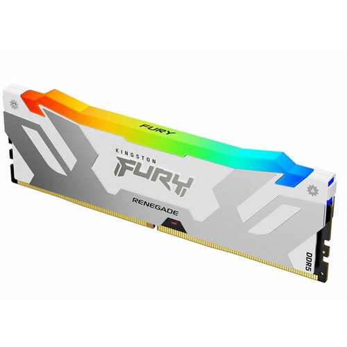 Kingston dimm DDR5, 16GB, 6.000MHz, fury renegade rgb white (KF560C32RWA-16) Slike