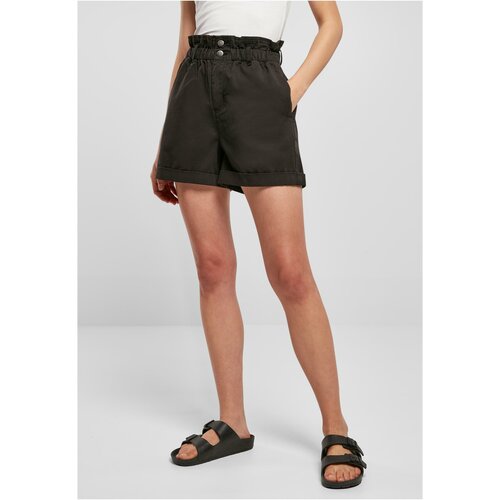 UC Ladies Women's Paperbag Shorts - Black Slike