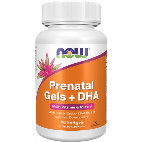 Now Foods Prenatalne kapsule z DHA NOW (90 mehkih kapsul) Cene