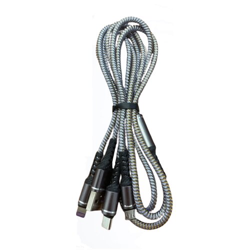 Kabel USB B(M) 3in1 iPh/C/mikro USB B (M) 5V 3A fast charging Slike