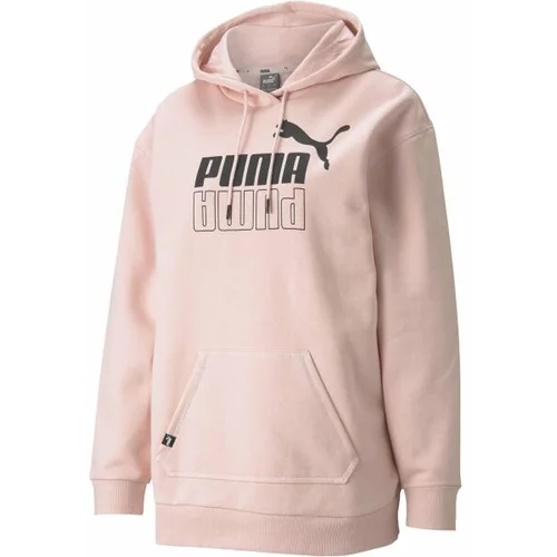 Puma POWER ELONGATED Ženska dukserica, ružičasta, veličina