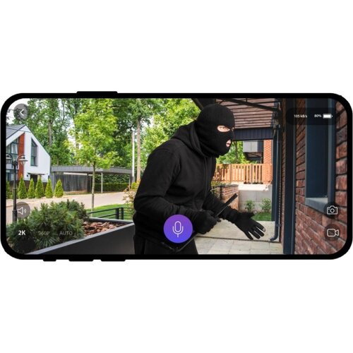 Retlux Video zvono sa senzorom pokreta 5MPx 1440p 5200 mAh Wi-Fi IP65 antracit Slike