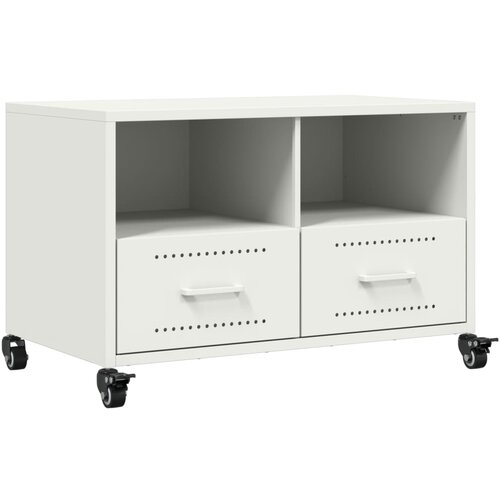 vidaXL TV omarica bela 68x39x43,5 cm hladno valjano jeklo, (21242096) Cene
