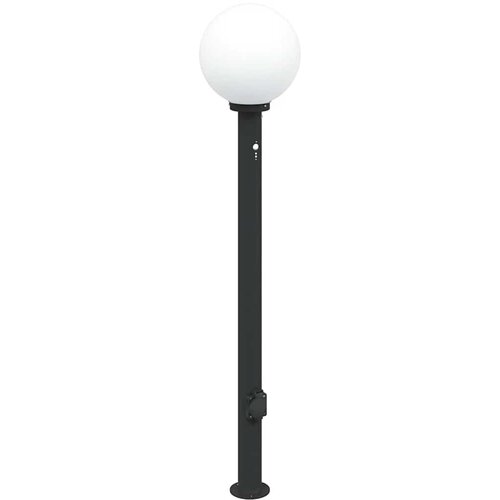 vidaXL Stebriček s senzorjem in vtičnico 120 cm črne barve IP44, (5000297034) Cene