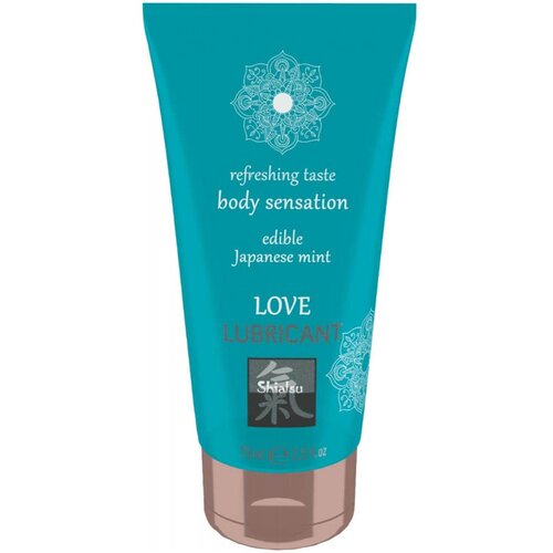 Shiatsu Love Lubricant Edible Japanese Mint 75ml Slike