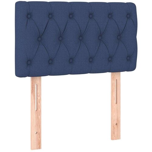  Uzglavlje plavo 80 x 7 x 78/88 cm od tkanine Slike