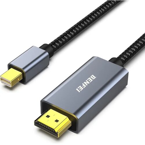  BENFEI cable mini DisplayPort to HDMI 4K 30Hz 0.9 m gray Slike