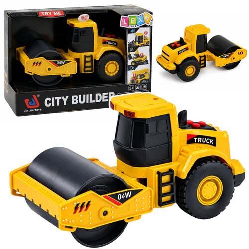  Road Roller Construction Vehicle Rotating Roller Lights Sounds Yellow 1:32 Cijene