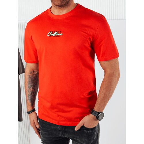 DStreet Men&amp;#039;s T-shirt with orange print Slike