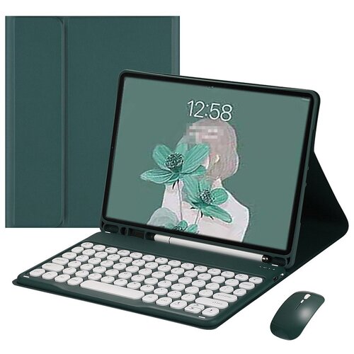 INF Združljivo ohi&scaron;je tipkovnice Bluetooth - temno zeleno za Samsung Galaxy Tab S7 FE, (5000244105) Cene