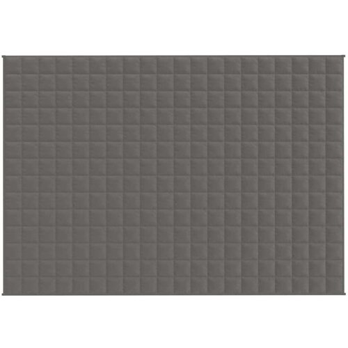 vidaXL Teška deka siva 140x200 cm 10 kg od tkanine Cijene