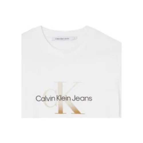 Calvin Klein Jeans Majice s kratkimi rokavi - Bela