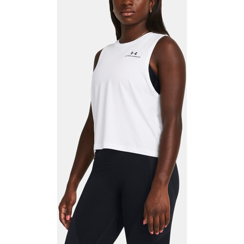 Under Armour Tank Top Vanish Energy Crop Tank-WHT - Women Cene