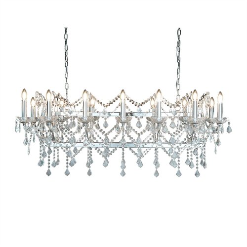 Searchlight Florence Kristalni lestenec s 14 lučmi, kromiran, E14, (22101227) Cene