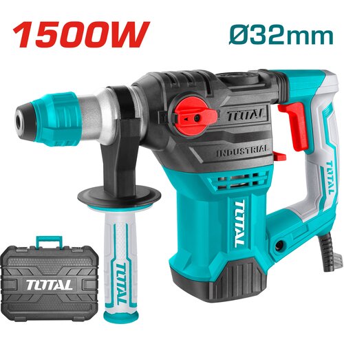 TOTAL TOOLS Električno rotacijsko kladivo 1500W, SDS Plus/4400bpm/14mm/5,5J, serija INDUSTRIAL (TH1153216), (20848949) Cene