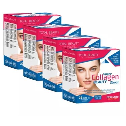 Aleksandar Mn Kolagen Super Collagen Beauty Direct, 20 kesica, 4 pakovanja Slike