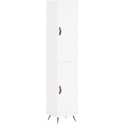 Maison Chic Visoka omara - Komoda - Predalnik bela 34,5x34x180 cm inženirski les, (21718959) Slike