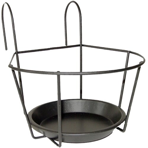 Esschert Design Sivi metalni držač za teglu za cvijeće &amp;scaron;irine 17,3 cm Slike