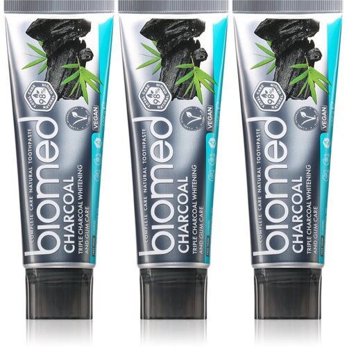 Biomed Charcoal zobna pasta za beljenje zob z aktivnim ogljem Slike