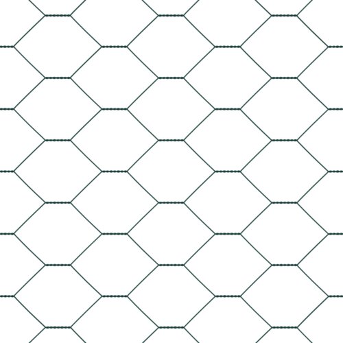 VidaXL Hexagonalna ograda Zelena 0,8x50 m Čelik, stupovi za ograde 13 kom Zelena &amp;Oslash;32 mm 120 cm pocinčani čelik Slike
