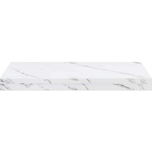  Polica na zidu Bijeli mramor 50 x 23 x 4 cm Konstruirano drvo Slike