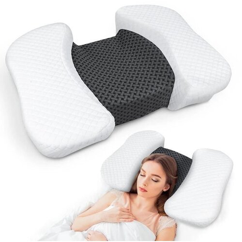 Razpakirano.si Ergonomski vzglavnik za spanje na hrbtu iz spominske pene 55 &times; 42 cm Cene