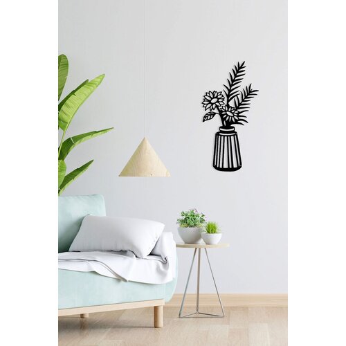 Wallity zidna dekoracija vase 2, 10 x 40 cm, crna Cene