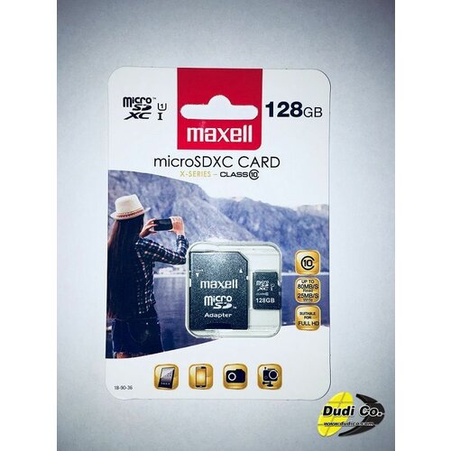 Maxell micro sdhc 128GB class 10 + adapter 854989.00.GB memorijska kartica Cene