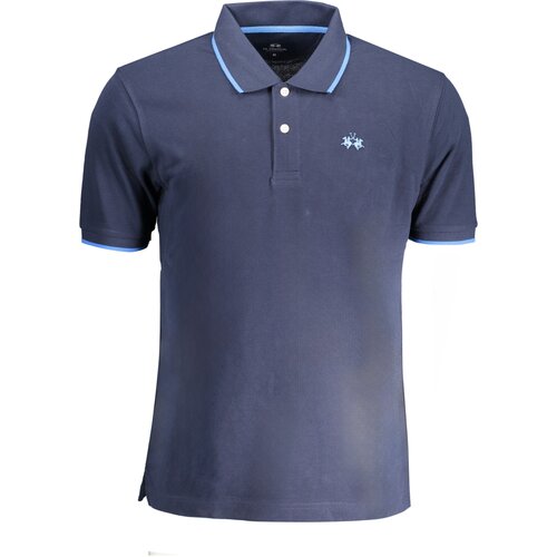 La Martina MEN&amp;amp;#39;S SHORT SLEEVE POLO BLUE Slike
