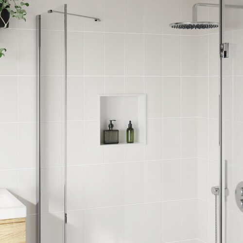  Ni&amp;scaron;a za tu&amp;scaron; crna bijela 32x32x9 cm nehrđajući čelik Slike