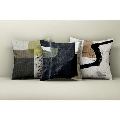 WALLXPERT Asr_plw25 - 39 multicolor cushion cover set (3 pieces) Cene