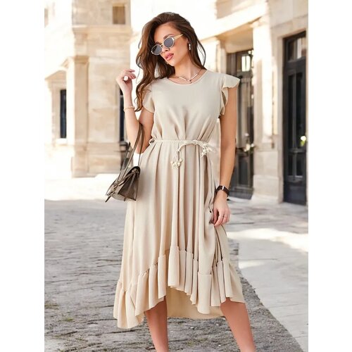 Resti Women's midi dress with ruffles and short sleeves Cene