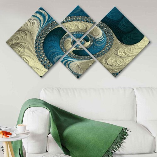 Wallity slika 4MDF689833501, 60x115 cm, 4 dela Cene